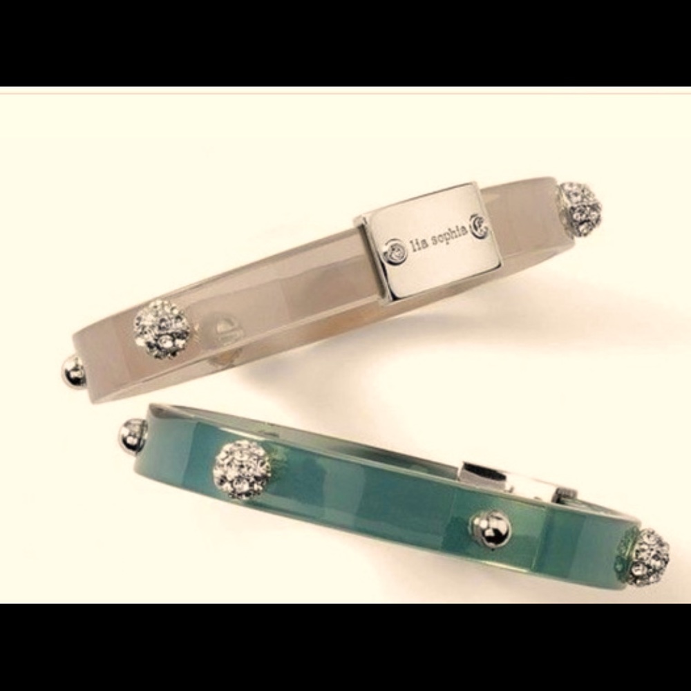 2 LIA SOPHIA BANGLE BRACELETS